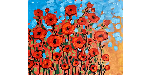 Painting Poppies - Paint and Sip in Fishkill | Classpop!\u2122