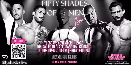 Fifty Shades Live \u2013 Ladies Night Out \u2013 Danbury, CT \u2013 Nov 11, 2025
