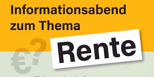 Informationsabend zum Thema Rente