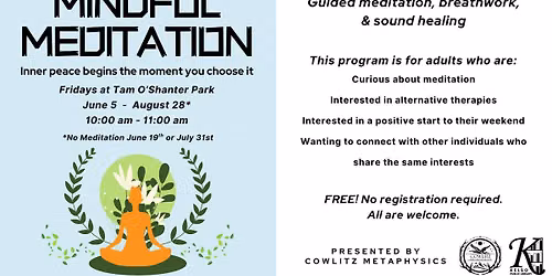 Mindful Meditation at Tam O'Shanter Park