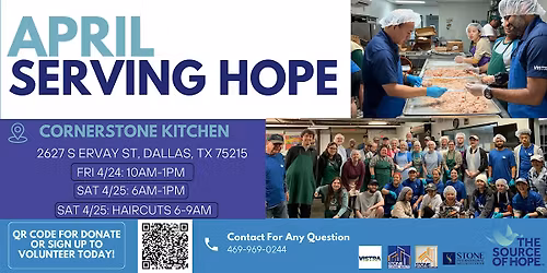 April Volunteer Serving Hope