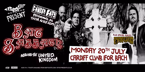 Cancer Bats as BAT SABBATH plus Froglord at Clwb Ifor Bach, Cardiff
