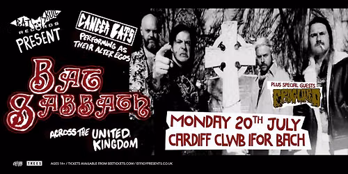 Cancer Bats as BAT SABBATH plus Froglord at Clwb Ifor Bach, Cardiff