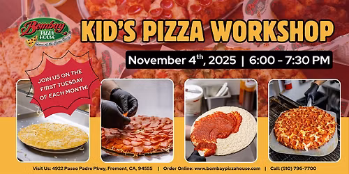 Bombay Pizza House: Kid's Pizza Workshop (Nov. 4th, 2025)