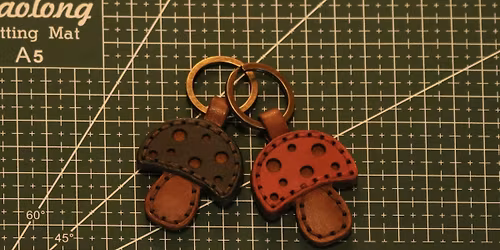 Hand-Stitch your own Leather Keychain