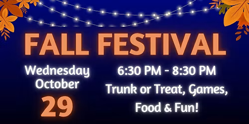 Harmony Church Fall Festival Trunk or Treat