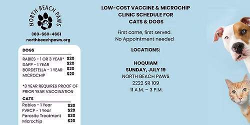 Low-Cost Dog and Cat Vaccination Clinic
