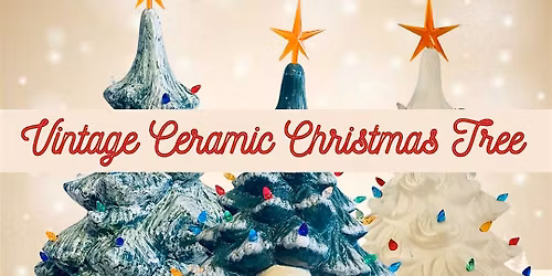 Vintage Ceramic Christmas Tree Painting - Westminster