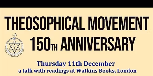 Theosophical Movement 150th Anniversary Book Presentation