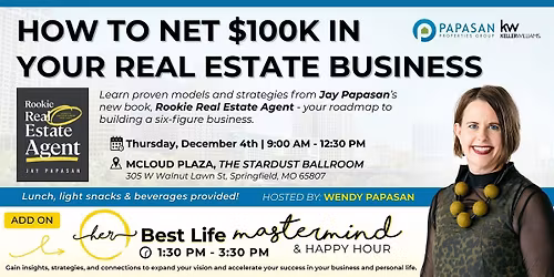 How To Net $100k In Your Real Estate Business" & HBL Mastermind (add on)