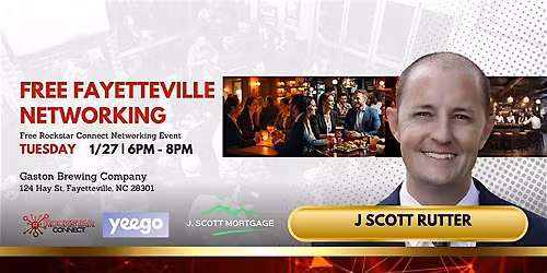 Free Fayetteville Rockstar Connect Networking Event (January, NC)