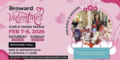 Broward Valentine\u2019s Craft & Vendor Market