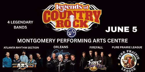 Legends of Country Rock:  Orleans, Firefall, Pure Prairie League, and Atlanta Rhythm Section