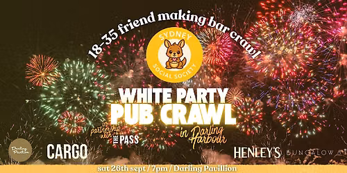 Sydney Social Society: White Party Bar Crawl
