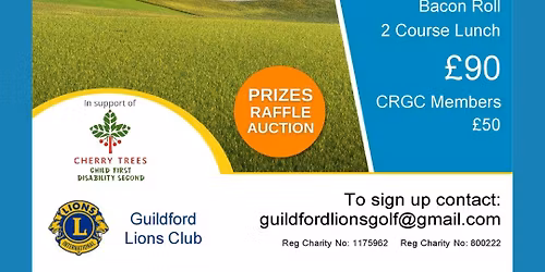 Guildford Lions Charity Golf Day in support of Cherry Trees UK