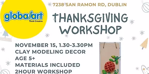 Global Art Dublin Thanksgiving Clay Modeling Decor