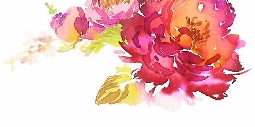Adult Watercolor Study Group -  Pink Peonies