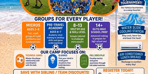 School's Out Summer Soccer Camp!