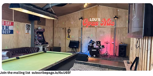 Lou's Open Mic April 2025