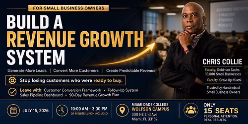 Build a Revenue Growth System: A Sales Growth Intensive for Small Business