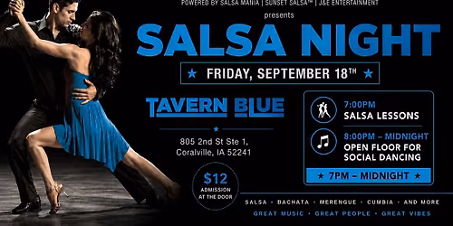 SALSA NIGHT @ TAVERN BLUE in Coralville IA