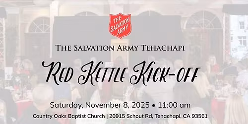 Red Kettle Kick-Off Luncheon Fundraiser