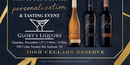 Bottle Engraving & Tasting: Josh Reserve