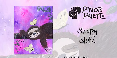 $30 Sleepy Sloth Family Painting
