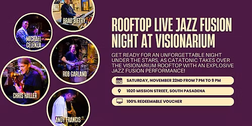 \u26a1 Live Rooftop Jazz Fusion Night at Visionarium \u26a1