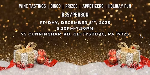 **SOLD OUT!** Christmas Wine BINGO!