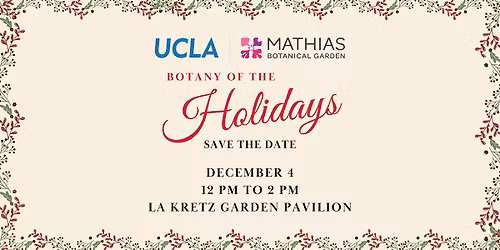Botany of the Holidays