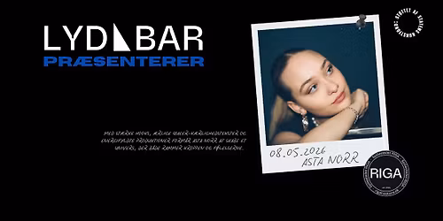 Asta Norr + support | LYDBAR