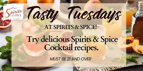 Tasty Tuesdays - Try  Spirits & Spice Cocktail  recipes - Boca