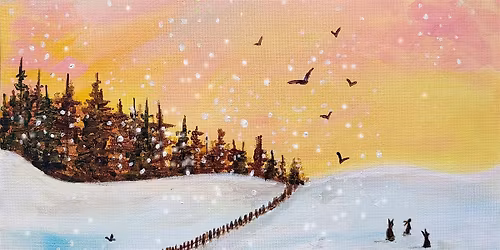 Brush and Bottle Painting: Morning Wonderland, London