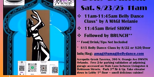 Belly BRUNCH! Belly Dance Class & Brunch at Acropolis Greek Taverna Orlando