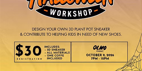 Custom Sneaker Pot Halloween Workshop