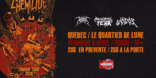 Chemicide\/Riotor\/Apocalyptic Fear\/Wodos\/  live au QDL