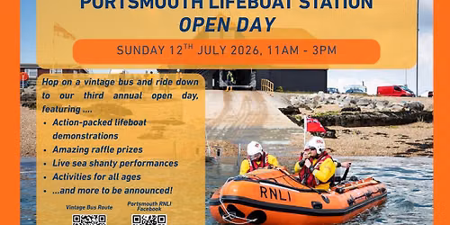 Portsmouth Lifeboat Station Open Day 2026