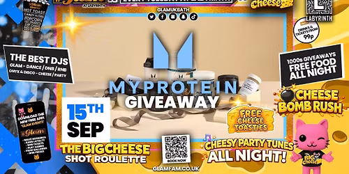 \ud83d\ude3b  GLAM x The BIG CHEESE \ud83e\uddc0 | FRESHERS OPENING PARTY! \ud83e\udd29 Tickets and Drinks from 99p!\u203c\ufe0fEvery Tuesday at Labyrinth \ud83d\ude3b