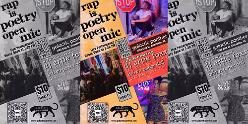 Rap is Poetry Open Mic Night @ Galactic Panther Art Gallery