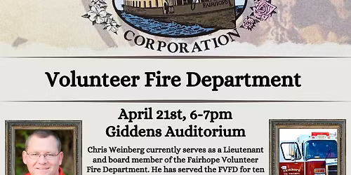 Fairhope Single Tax Corporation Volunteer Fire Department Talk
