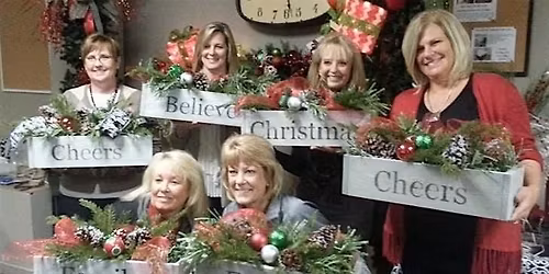 Deck the Box-Throwback Holiday Centerpiece