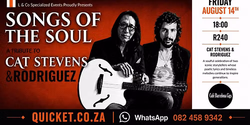 A Tribute to Cat Stevens & Rodriguez at Cafe Barcelona