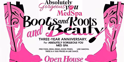Boots and Roots And Beauty: an Open House 3 year anniversary Party