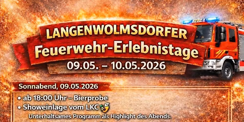 LANGENWOLMSDORFER Feuerwehr-Erlebnistage