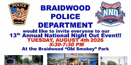 Braidwood Police Department\u2019s 13th Annual National Night Out