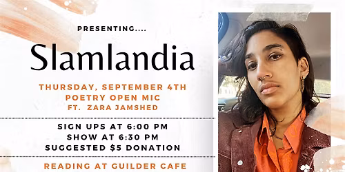 Slamlandia Poetry Open Mic ft. Zara Jamshed