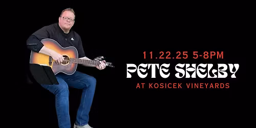 Live music by Pete Shelby\ud83c\udfb5\ud83c\udf77