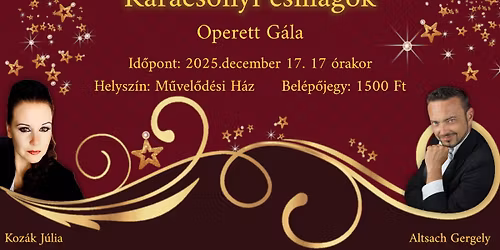 "Kar\u00e1csonyi csillagok" - Operett G\u00e1la