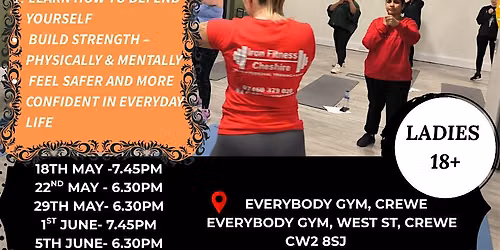Self Defence Sessions for Women 18+